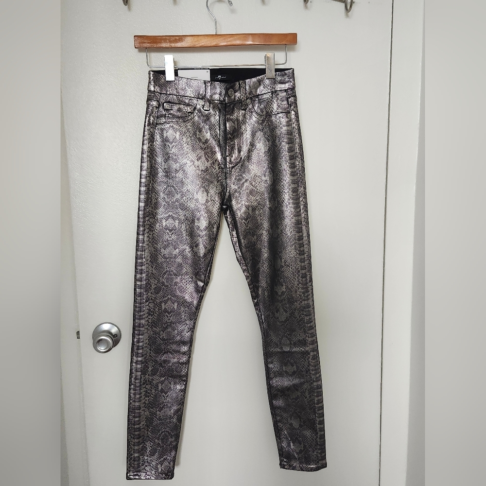 7 For All Mankind High Waist Ankle Skinny